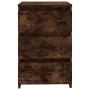 Mesita de noche madera contrachapada roble ahumado 40x35x62,5cm de vidaXL, Mesitas de noche - Ref: Foro24-815171, Precio: 51,...