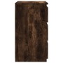 Mesita de noche madera contrachapada roble ahumado 40x35x62,5cm de vidaXL, Mesitas de noche - Ref: Foro24-815171, Precio: 51,...