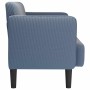 Sofá Loveseat azul 109 cm tejido de pana en Sofás | Comprar online en Foru.es