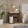 Mesita de noche madera contrachapada roble marrón 40x30x40 cm de vidaXL, Mesitas de noche - Ref: Foro24-815181, Precio: 27,72...