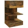 Mesitas de noche 2 uds contrachapado roble ahumado 40x35x65 cm de vidaXL, Mesitas de noche - Ref: Foro24-816042, Precio: 72,3...