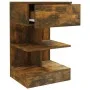 Mesitas de noche 2 uds contrachapado roble ahumado 40x35x65 cm de vidaXL, Mesitas de noche - Ref: Foro24-816042, Precio: 72,3...