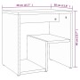 Mesita de noche madera contrachapada roble marrón 40x30x40 cm de vidaXL, Mesitas de noche - Ref: Foro24-815181, Precio: 27,72...