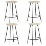 Taburetes de cocina 4 unidades madera maciza de mango de vidaXL, Taburetes de cocina - Ref: Foro24-320648, Precio: 226,25 €, ...