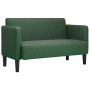 Sofá Loveseat verde oscuro 109 cm tejido de pana en Sofás | Comprar online en Foru.es