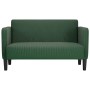 Sofá Loveseat verde oscuro 109 cm tejido de pana en Sofás | Comprar online en Foru.es