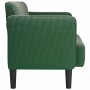 Sofá Loveseat verde oscuro 109 cm tejido de pana en Sofás | Comprar online en Foru.es