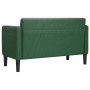 Sofá Loveseat verde oscuro 109 cm tejido de pana en Sofás | Comprar online en Foru.es