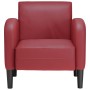 Sillón con reposabrazos color rojo vino 54 cm cuero sintética en Sillones | Comprar online en Foru.es
