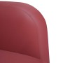 Sillón con reposabrazos color rojo vino 54 cm cuero sintética en Sillones | Comprar online en Foru.es