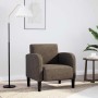 Sillón con reposabrazos gris oscuro 54 cm cuero sintética en Sillones | Comprar online en Foru.es