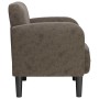 Sillón con reposabrazos gris oscuro 54 cm cuero sintética en Sillones | Comprar online en Foru.es