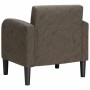 Sillón con reposabrazos gris oscuro 54 cm cuero sintética en Sillones | Comprar online en Foru.es