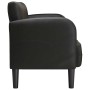 Sofá Loveseat de cuero sintética color negro de 110 cm en Sofás | Comprar online en Foru.es
