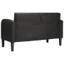 Sofá Loveseat de cuero sintética color negro de 110 cm en Sofás | Comprar online en Foru.es