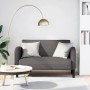 Sofá Loveseat gris 110 cm cuero sintética en Sofás | Comprar online en Foru.es