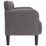 Sofá Loveseat gris 110 cm cuero sintética en Sofás | Comprar online en Foru.es