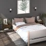 Mesita de noche de pared 2 uds marrón oble de vidaXL, Mesitas de noche - Ref: Foro24-816951, Precio: 73,19 €, Descuento: %