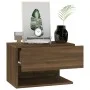 Wall bedside table 2 pcs oak brown by vidaXL, Nightstands - Ref: Foro24-816951, Price: 73,19 €, Discount: %