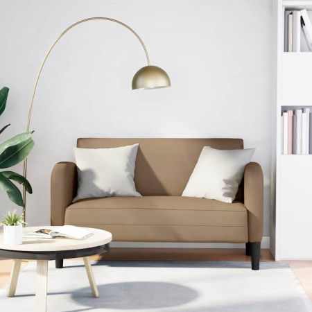 Sofá Loveseat Cappuccino 110 cm Cuero sintético en Sofás | Comprar online en Foru.es