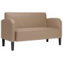 Sofá Loveseat Cappuccino 110 cm Cuero sintético en Sofás | Comprar online en Foru.es