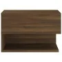 Wall bedside table 2 pcs oak brown by vidaXL, Nightstands - Ref: Foro24-816951, Price: 73,19 €, Discount: %