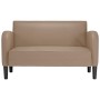 Sofá Loveseat Cappuccino 110 cm Cuero sintético en Sofás | Comprar online en Foru.es
