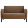 Sofá Loveseat Marrón 110 cm Cuero Sintético en Sofás | Comprar online en Foru.es