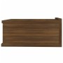 Mesita de noche flotante 2 uds madera roble marrón 40x30x15cm de vidaXL, Mesitas de noche - Ref: Foro24-815287, Precio: 56,48...