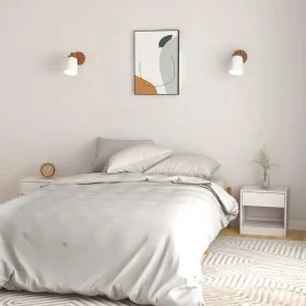 Bedside tables 2 pcs solid white pine wood 40x31x40 cm by vidaXL, Nightstands - Ref: Foro24-808066, Price: 76,04 €, Discount: %