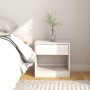 Mesitas de noche 2 uds madera maciza de pino blanca 40x31x40 cm de vidaXL, Mesitas de noche - Ref: Foro24-808066, Precio: 79,...