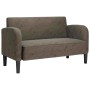 Sofá Loveseat gris oscuro 110 cm cuero sintética en Sofás | Comprar online en Foru.es