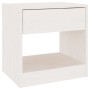 Mesitas de noche 2 uds madera maciza de pino blanca 40x31x40 cm de vidaXL, Mesitas de noche - Ref: Foro24-808066, Precio: 79,...