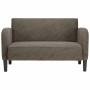 Sofá Loveseat gris oscuro 110 cm cuero sintética en Sofás | Comprar online en Foru.es