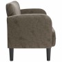 Sofá Loveseat gris oscuro 110 cm cuero sintética en Sofás | Comprar online en Foru.es