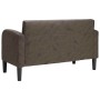Sofá Loveseat gris oscuro 110 cm cuero sintética en Sofás | Comprar online en Foru.es