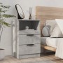 Mesita de noche madera contrachapada gris hormigón de vidaXL, Mesitas de noche - Ref: Foro24-811240, Precio: 56,02 €, Descuen...