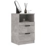 Mesita de noche madera contrachapada gris hormigón de vidaXL, Mesitas de noche - Ref: Foro24-811240, Precio: 56,02 €, Descuen...