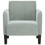 Sillón con reposabrazos Terciopelo Gris Claro 54 cm en Sillones | Comprar online en Foru.es