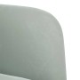 Sillón con reposabrazos Terciopelo Gris Claro 54 cm en Sillones | Comprar online en Foru.es