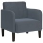 Sillón con reposabrazos Terciopelo Gris Oscuro 54 cm en Sillones | Comprar online en Foru.es