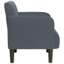Sillón con reposabrazos Terciopelo Gris Oscuro 54 cm en Sillones | Comprar online en Foru.es