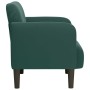 Sillón con reposabrazos Terciopelo Verde Oscuro 54 cm en Sillones | Comprar online en Foru.es
