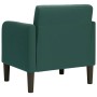 Sillón con reposabrazos Terciopelo Verde Oscuro 54 cm en Sillones | Comprar online en Foru.es