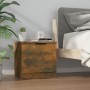 Mesitas de noche 2 unidades color roble ahumado 40x39x40 cm de vidaXL, Mesitas de noche - Ref: Foro24-817028, Precio: 41,55 €...