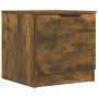 Mesitas de noche 2 unidades color roble ahumado 40x39x40 cm de vidaXL, Mesitas de noche - Ref: Foro24-817028, Precio: 41,55 €...