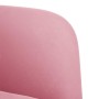 Sillón con reposabrazos terciopelo rosa 54 cm en Sillones | Comprar online en Foru.es