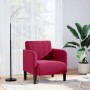 Sillón con reposabrazos Terciopelo Rojo Vino 54 cm en Sillones | Comprar online en Foru.es