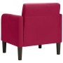 Sillón con reposabrazos Terciopelo Rojo Vino 54 cm en Sillones | Comprar online en Foru.es