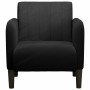 Sillón con reposabrazos Terciopelo negro 54 cm en Sillones | Comprar online en Foru.es